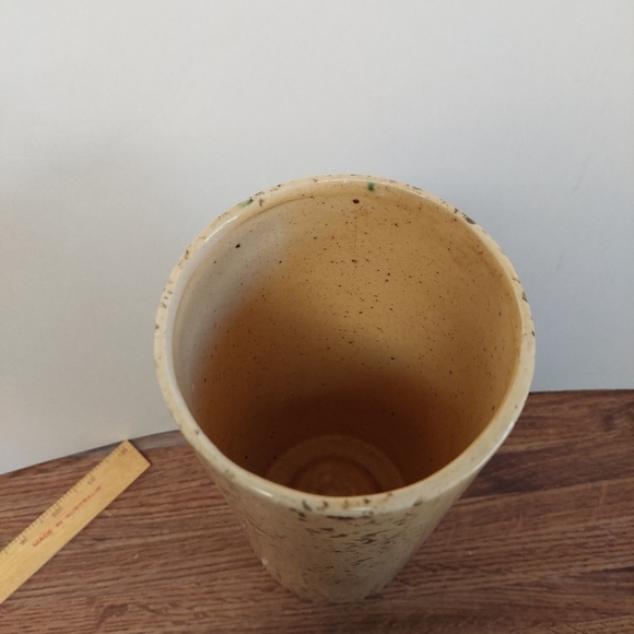 Vintage* Red Apples Ceramic Cylinder Vase - Picture 3 of 9